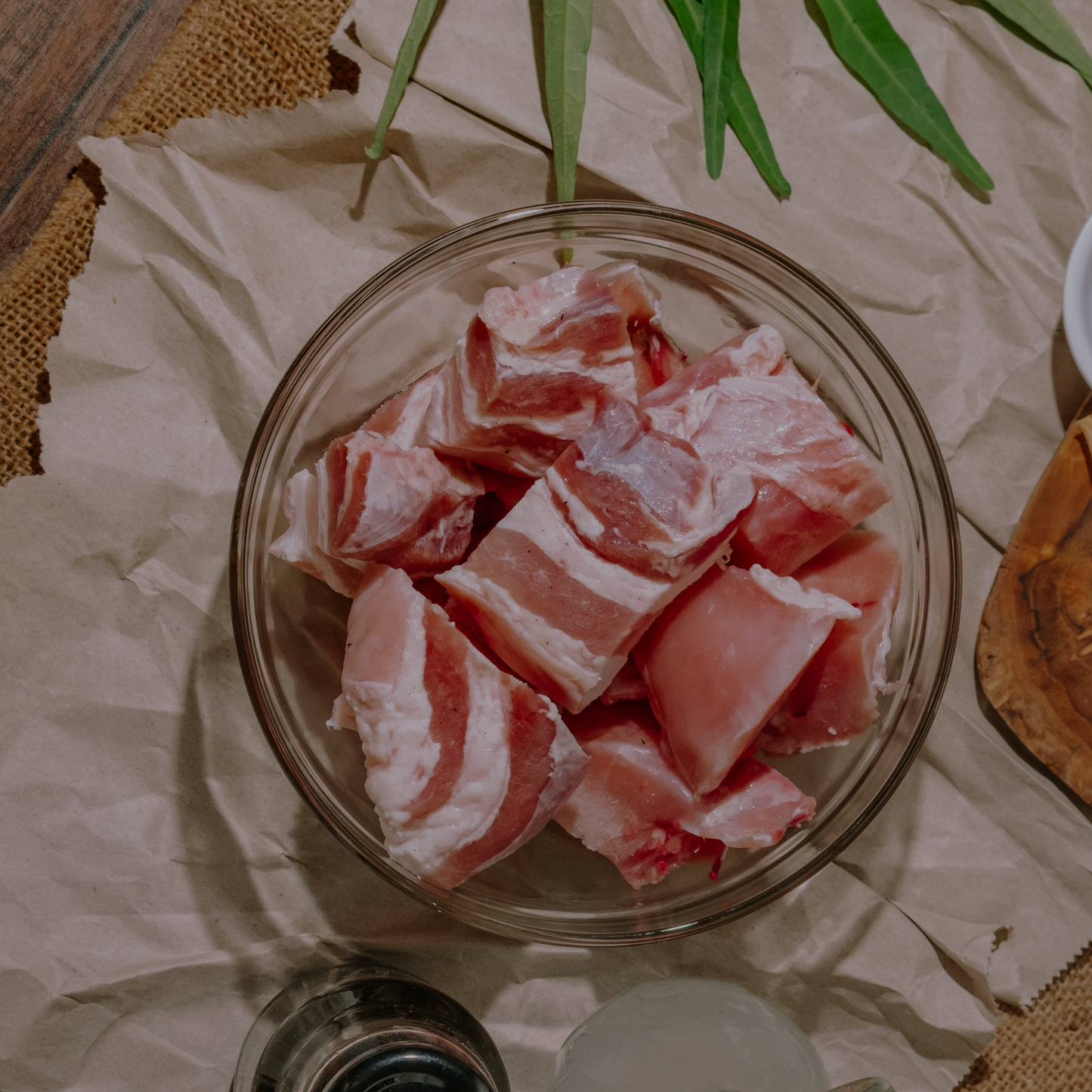 Pasture/Woodlot Raised Pork - Smoked Side Pieces (Bacon Chunks)
