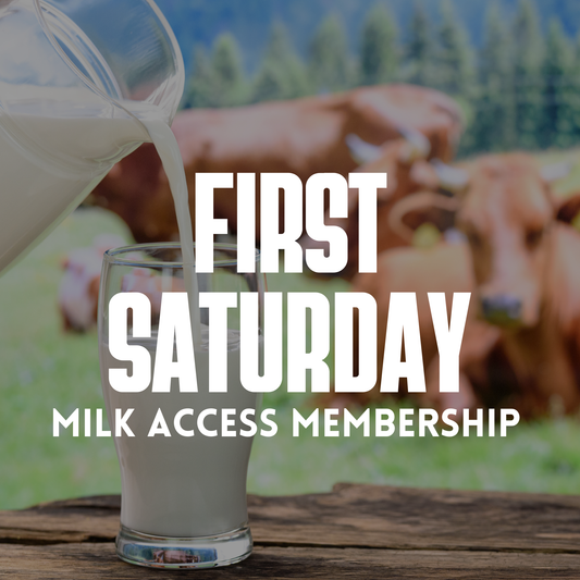 Members ONLY: Grass-Fed Raw Milk Pet Treat (Gallon) – Milk Access (1st Saturday)