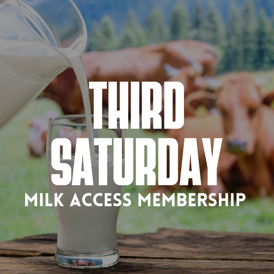 Members ONLY: Grass-Fed Raw Milk Pet Treat (Gallon) – Milk Access (3rd Saturday)