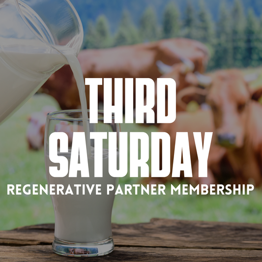 Members ONLY: Grass-Fed Raw Milk Pet Treat (Gallon) – Regenerative Partner (3rd Saturday)