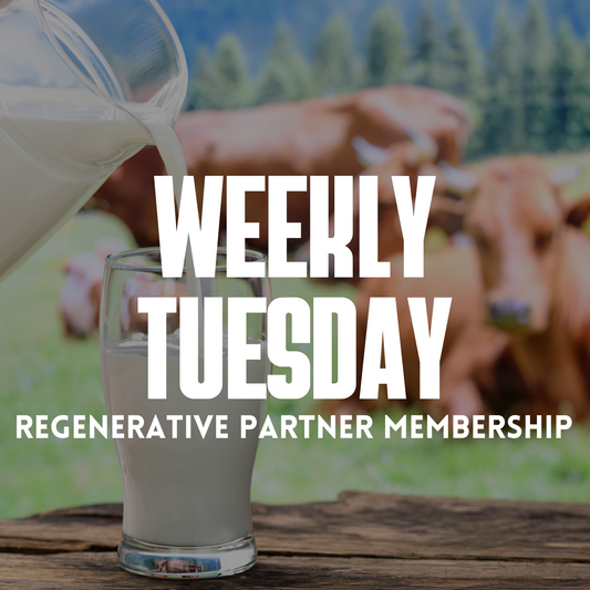 Members ONLY: Grass-Fed Raw Milk Pet Treat (Gallon) – Regenerative Partner (Weekly Tuesday)