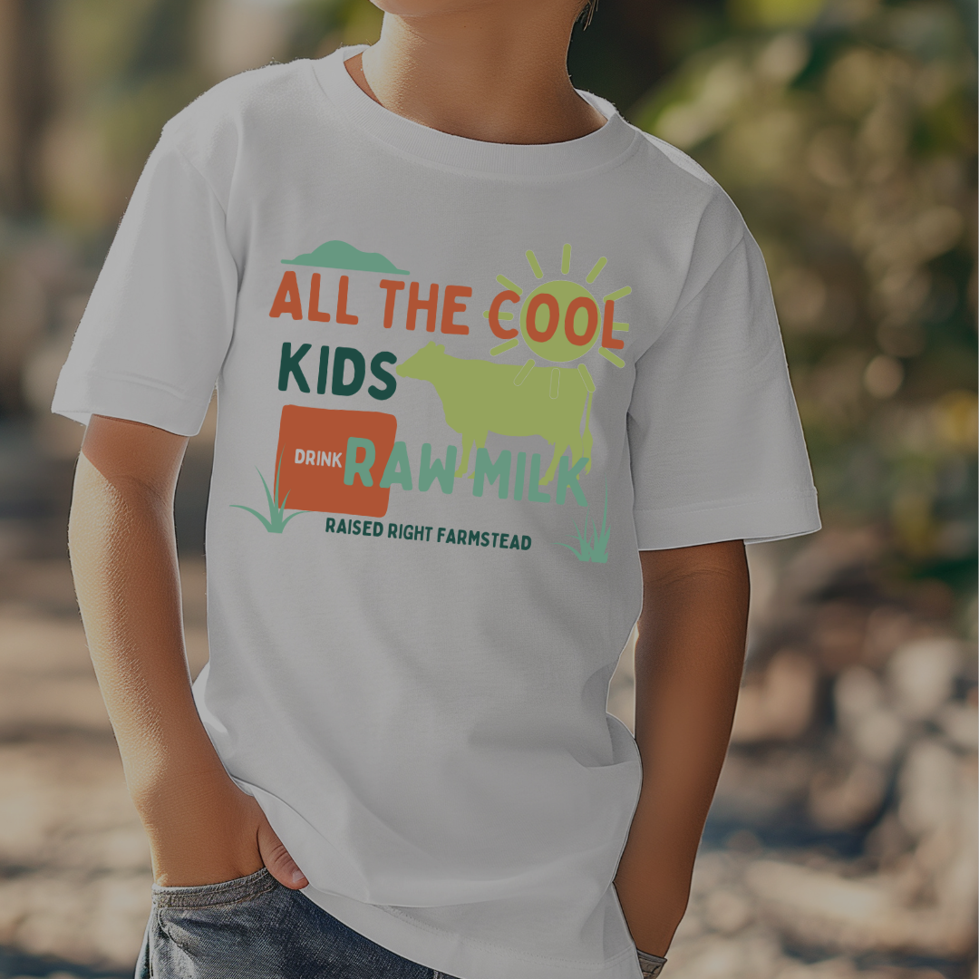 Kid's All the Cool Kids Drink Raw Milk Boys