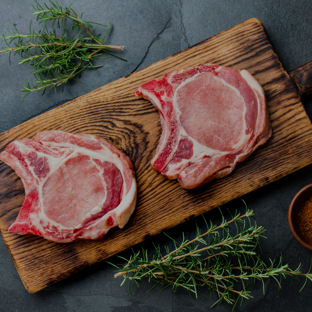 Pasture/Woodlot Raised Pork - Bone-In Pork Chops (2 Pack)