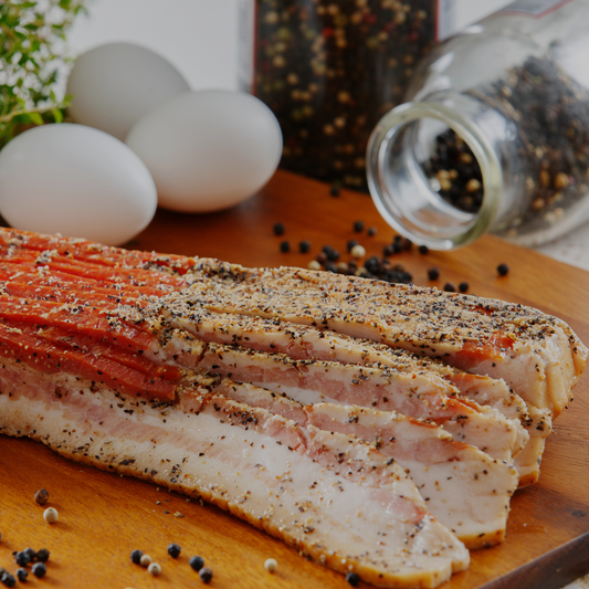 Pasture/Woodlot Raised Pork - Black Pepper Bacon